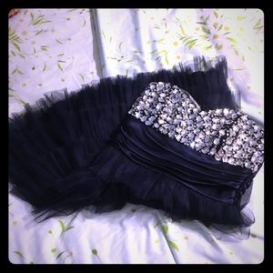 navy blue homecoming dress